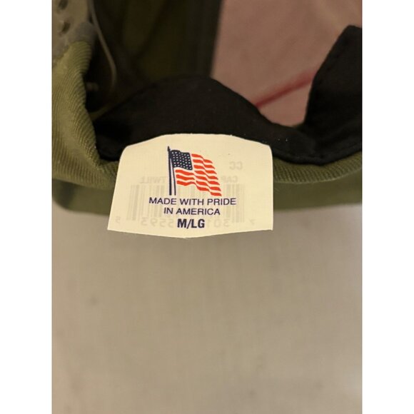 Vintage Boy Scout Twill Fabiric Cap M/L Adjustable Fit‎ Snapback Red Olive - Picture 5 of 5